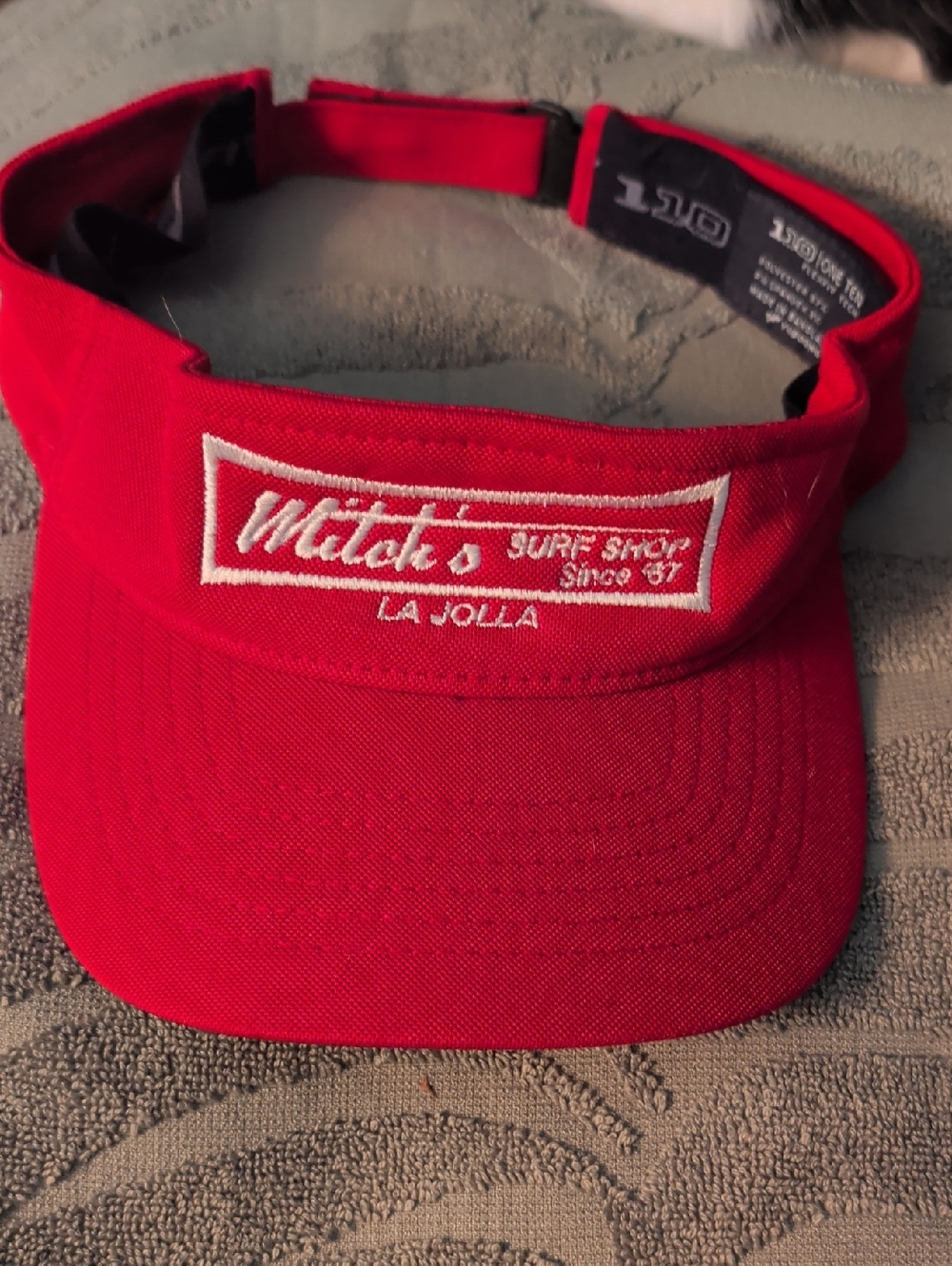 Mitch's La Jolla Surf Shop Red Sun Visor Mew